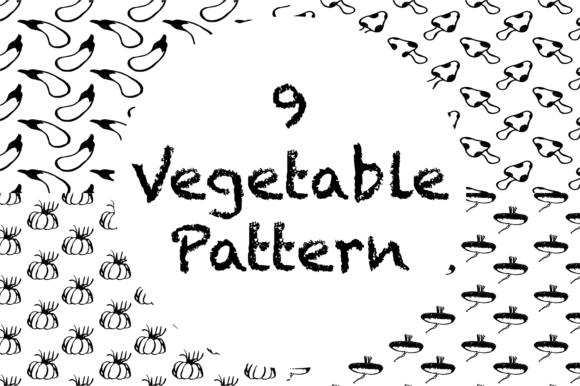 9 Vegetables Motif: Handmade Patterns for Creative Work