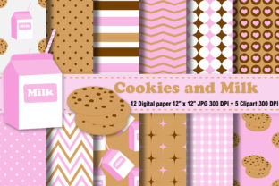 Cookies and Milk Digital Paper: Creative, High-Quality Resources for Crafters and Designers