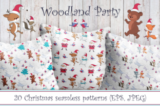 Cute Woodland Christmas Party: Seamless Design Assets for a Modern, Nature-Inspired Holiday Branding Shift