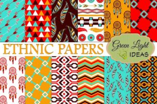 Ethnic Boho Digital Papers: A Versatile Creative Resource for Designers and Makers
