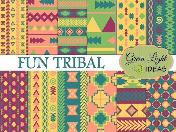 Fun Tribal Digital Papers