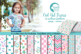 Girly Owl Papers AMB-1503: Soft Pastel Digital Scrapbooking Essentials for Creative Projects