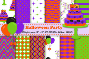 Halloween Party Digital Paper