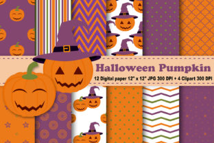 Halloween Pumpkin Digital Paper & Patterns: A Creative Resource Guide for Crafters, Designers, and Educators