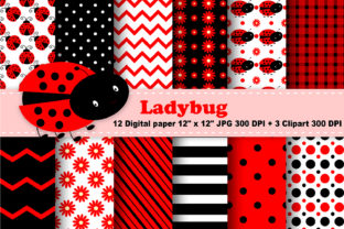 Ladybug Digital Paper: Whimsical & Polished Design Assets