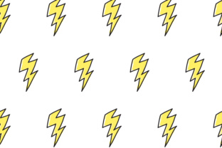 Lightning Seamless Pattern: Hand-Drawn Doodle Energy for Modern Design