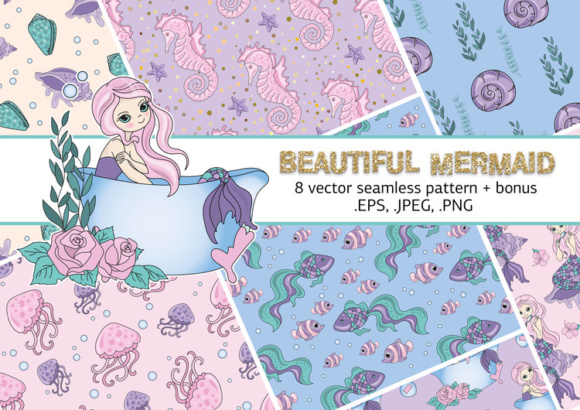 Mermaid Seamless Pattern: Effortless Design Magic for Creative Projects