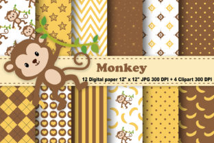 Monkey Digital Paper for Creative Projects