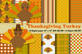 Thanksgiving Turkey Digital Paper: Creative, High-Resolution Resources for Stress-Free Holiday Crafting